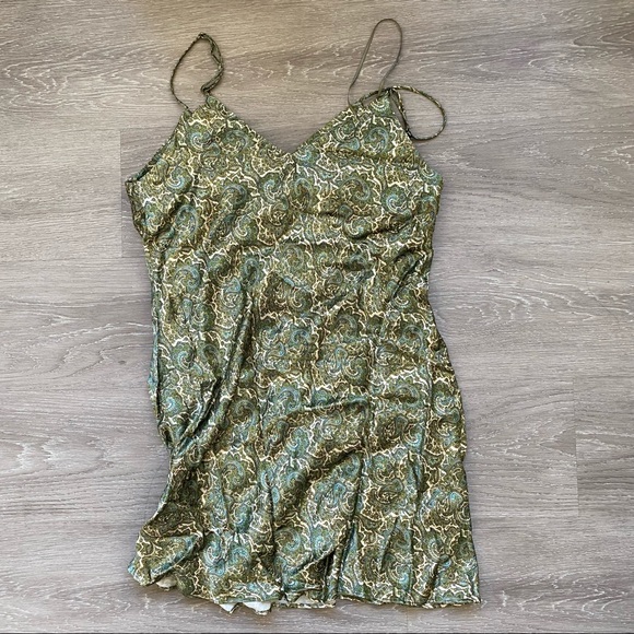 Zara Satin Effect Print Mini Dress - Picture 5 of 7